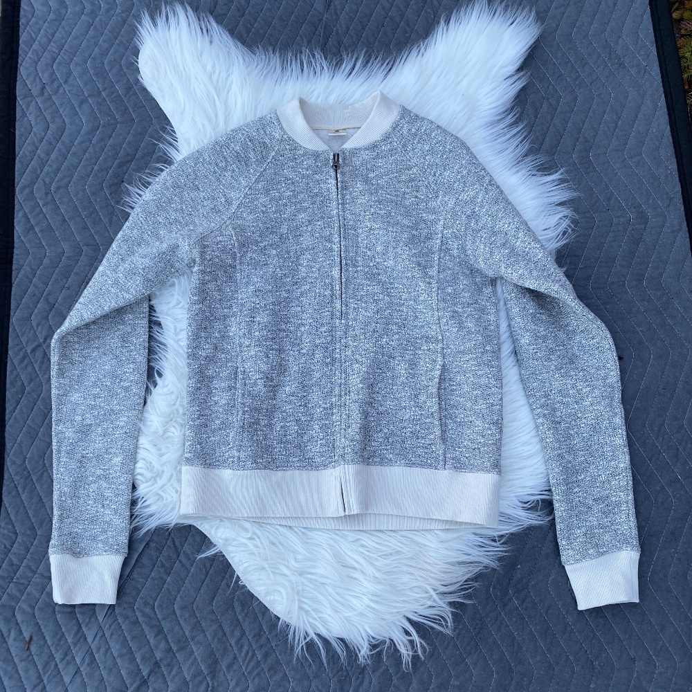 [Homage] Knit Zip Up Bomber Jacket